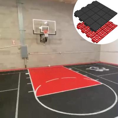 China Interlocking Flooring PP Outdoor Multi Vinyl Flooring Outdoor Pickleball Goal Anti Slip Sports Court Surfaces Outdoor Basketball Court for sale