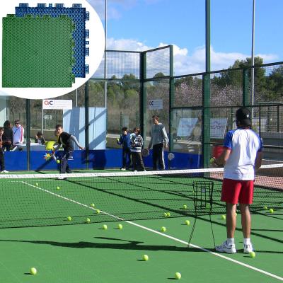 China Anti slip sports outdoor tile padel court tennis court mat interlocking floor for sale