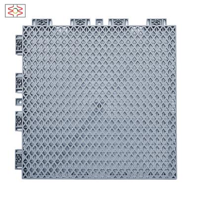 China Outdoor Anti Slip RCHS Sports Flooring Free Sample PP Tiles Plastic Interlocking Tennis Basketball Badminton Volleyball Court Portable Flooring Tiles for sale