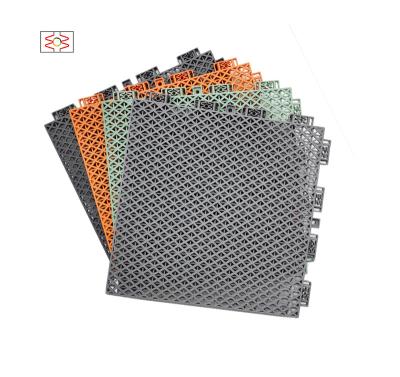 China Free Samples Chinese Custom Color Tennis Badminton Court Sports Basketball Court Floor Tiles Indoor Outdoor Plastic Mat for sale