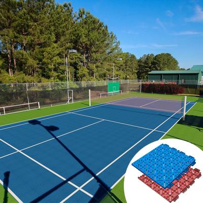 China School Interlocking Mat Plastic Indoor/Outdoor Court Badminton Floor Portable Flooring For Badminton Court Cost for sale