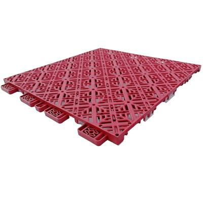 China Multiple patents hot selling product boden bearbeitung plastic grass ground protection tile flooringevent for outdoor tennis court for sale