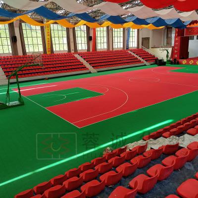 China Chinese Outdoor Plastic Basketball Court PP Floor Mat Sports Basketball Floor Court Tile for sale