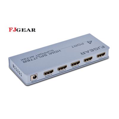 China Hdmi splitter 1x2 FJGEAR CE FCC Rohs approval 4k*2k hdmi splitter 2 port and hot-selling 1x2 hdmi splitter for sale