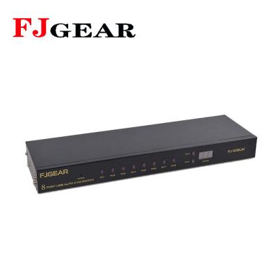 China 8 port kvm switch with 8 port auto kvm auto switch with auto 8 input 1 output kvm switch auto for sale