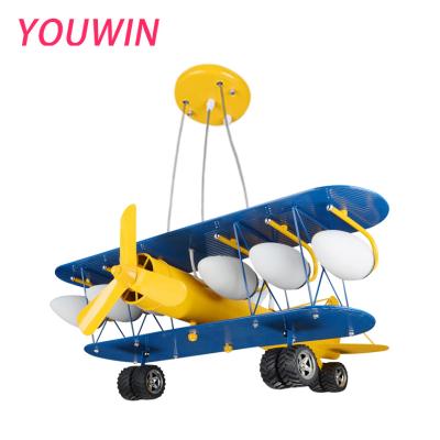 China Wholesale Steel Aircraft Lamp YOUWIN Lamp Switch Children Boy Bedroom LED Remote Control Night Light for sale