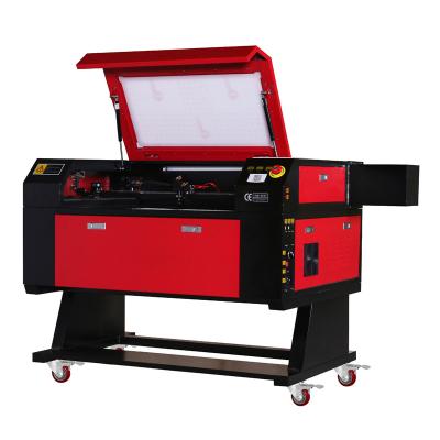 China Laser Engraving 500*700mm Red Black Co2 Laser Engraving And Cutting Machine HK7050 80W Best Price for sale