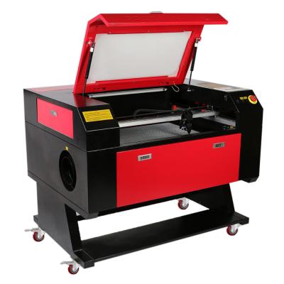 China Laser Engraving 500*700mm Red Black CO2 Laser Cutting And Engraving Machine Kh7050 80W High Quality for sale