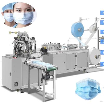 China Low Failure Rate Full Automatic 3 Ply Nonwoven Disposable Medical Facemask Surgical Protective Masks Making Machine Production Line for sale