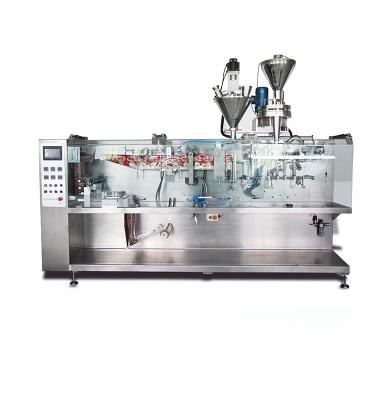 China Fully Automatic Horizontal Food Zipper Bag Packing Machine For Granule And Sauce for sale