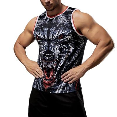 China Logo Men Sleeveless Tank Tops Fitness Workout Vests Custom Made Mens Muscle Shirt Gym QUICK DRY Gym Vests for sale