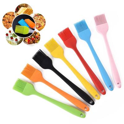 China Sustainable Cake BBQ Brush Home DIY Baking Silicone Tools Eco-Friendly Bread Oil Cream Baking Brush Silica Gel Brush Kitchen Tools for sale