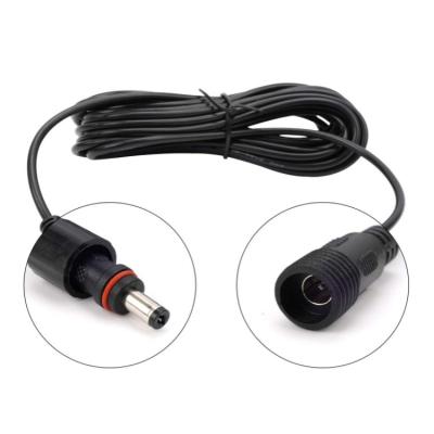 China Free Sample 2.1mm Black LED Lock Power Male Female Quick DC Electrical Connector 5.5mm for sale