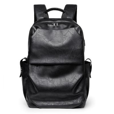 China With USB fashion men backpack bolsa school bags for boys and men travel backpack PU leather cross - body bag pack back bag a DOS pipeline for sale