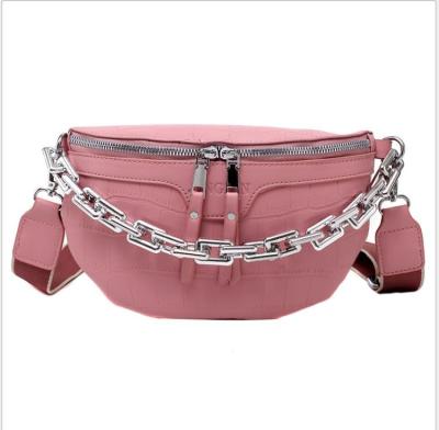 China 2021 High Quality Women Designer Handbag Ladies Casual Waist Bags Cross - Body PU Leather Handbags For Women Purses Women Waist Chain Bag for sale