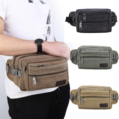 China Anti-theft Classic Military Tactical Waist Bag Men Canvas Utility Sport Cycling Pack Waist Bags Mens Funny Chest Bag for sale