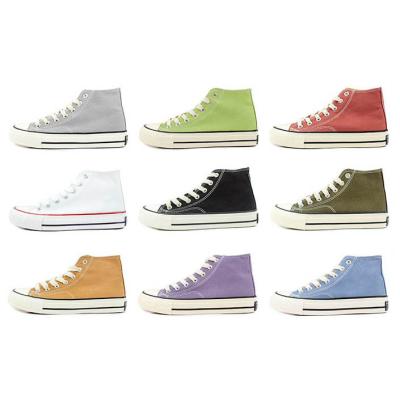 China US8.5 Anti-odor Classic Canvas Casual Shoes Fashion Wholesale Solid Custom Unisex Walking Shoes 2022 for sale