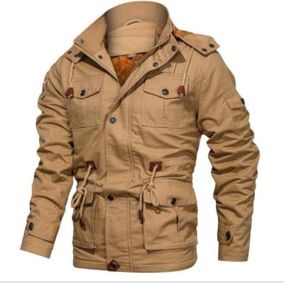 China 2021 Hot Sale Men's 5XL Collar 5XL Military Cargo Jacket QUICK DRY Winter Outwear Cotton Quilted Jackets for sale