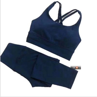 China Custom Made Private Label Women Fitness Breathable Fabrics Jogging Seamless Gym Sport Breathable Bra Yoga Legging Set for sale