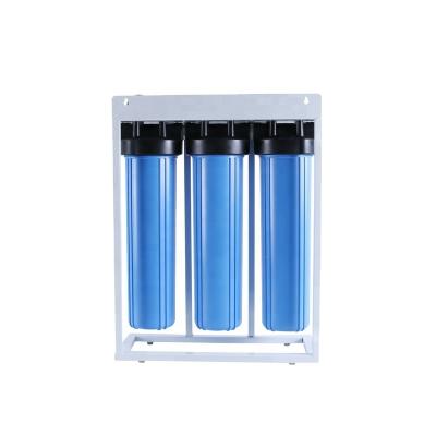 China Household Home 20 Inch Big Blue Water Filter Jumbo Large Capacity 20inchX4.5 Pre Filter 3 Stage Water Purifier Machine Price for sale