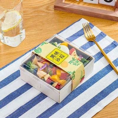 China Rectangle Eco - Friendly Recyclable Wooden Restaurant Catering Paper Packaging Boxes for sale