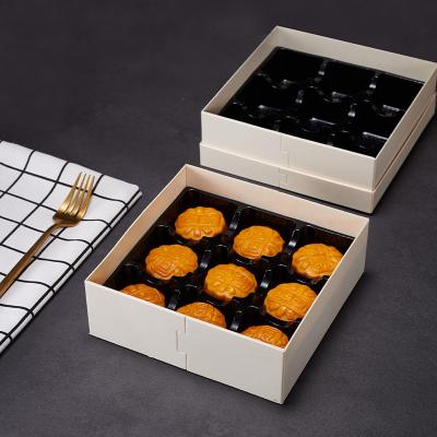 China Eco-Friendly Disposable Environmental Friendly Egg Tart Wooden Oil-proof Paper Boxes for sale