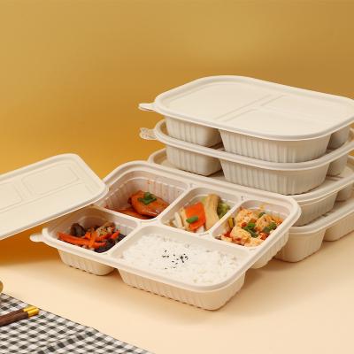 China Minimalist Eco Friendly Disposable Cornstarch Bowls Take Out Containers Food Boxes for sale