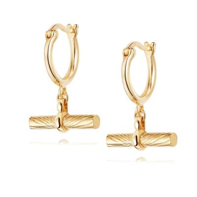 China Luna Sunrise T CLASSIC Wholesale Luxury 925 Sterling Silver Circle Bar Earrings for sale