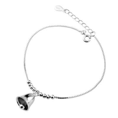 China New Art 925 Silver Female High Quality Personality Jewelry Small Simple Popular Bell Bracelet For Women for sale