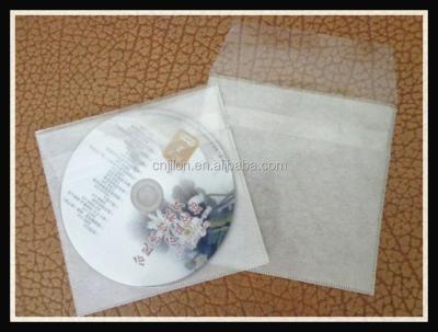 China Selling Product 8C 40g Clear Plastics PP Transparent Top CD Sleeve/CD pouch/CD Envelope With Flap for sale