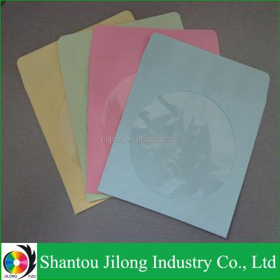 China Colored Matt Film With Window And Flap CD Paper Sleeve for sale