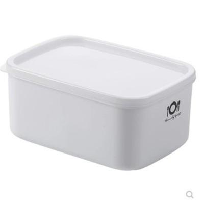 China Plastic Refrigerator Food Storage Box Viable Storage Box Small Rectangular Lunch Box for sale