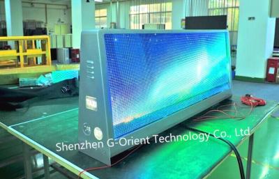 China Led Taxi Top Advertising , Taxi Top LED Display SMD3528 Aluminum Cabinet for sale