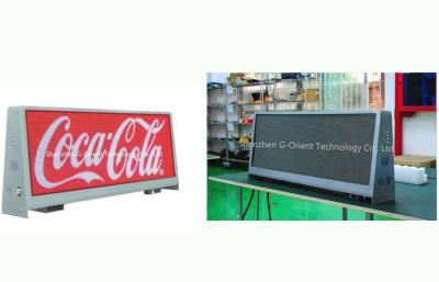 China Taxi Roof Signs GPS Module 960 x 320mm Dual Sided LED Screens 21 KGS for sale