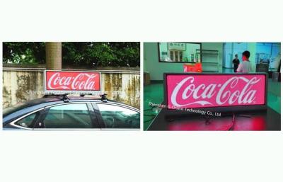 China Dual - Sided Mobile Media Taxi Advertising Signs Silver Aluminum 960×320mm for sale