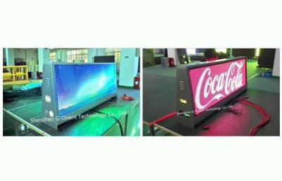 China 960×320mm Aluminum P5 Taxi Top Advertising LED Display 4300 nits for sale