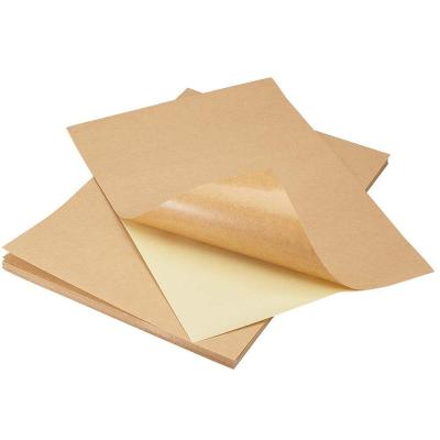 China Waterproof Custom White Kraft Paper Stickers Paper Labels Label A4 Sticker Paper 8.5x11