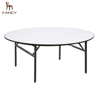 China Modern Wholesale Round Table Wood Demountable Fireproof Banquet Table for sale