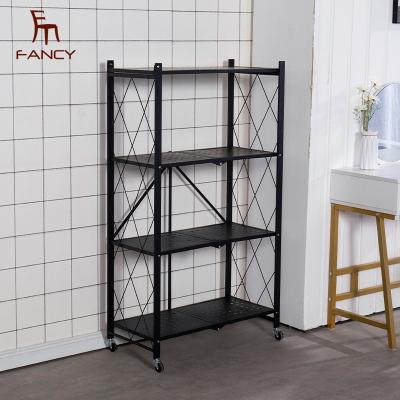 China Factory Supply Sustainable Shelves Storage Kitchen Waterproof Mobile Shelf for sale