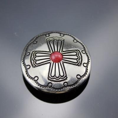 China Wholesale Custom Decorative Red Conchos Turquoise Conchos For Leather And Wallet for sale