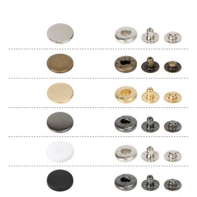 China Factory direct 1000sets/bags custom made brass silver gold snap press stud metal snap button for sale