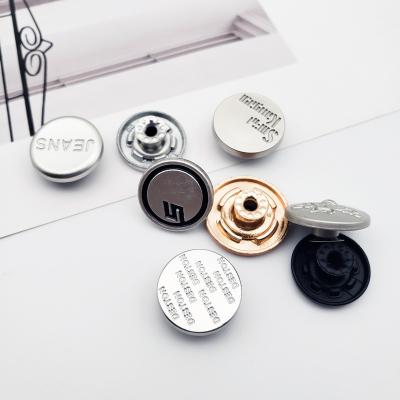 China Eco-Friendly Mens Catlogue Color Spray Paint Glass Hamer On Jeans Button And Pins for sale