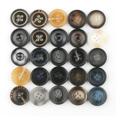 China Excellent Quality Durable Resin Four Eyes Buttons For Overcoat for sale