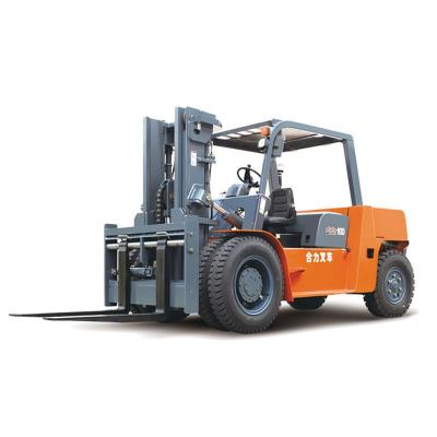 China Hotels Heavy Forklift Truck 10 Ton Forklift With High-Mount Exhaust Diesel System for sale