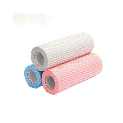 China Factory Sale Sustainable Houseware Widely Used Spunlace Cloth Non Woven Changing Kitchen Cleaning Towel Progressive Lazy Rag for sale