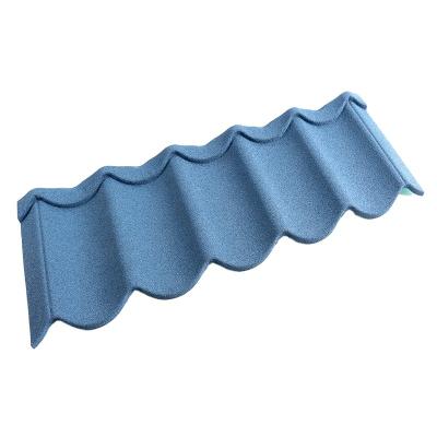 China Fireproof Galvanized Stone Coated Steel Roof Tiles Anti-fade Stone Coated Metal Roof Tile for sale