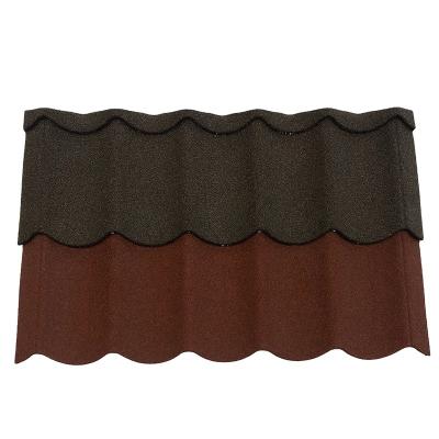 China Fireproof Popular Economic Colorful Stone Color Coated Metal Roof Tiles High Quality for sale