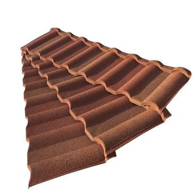 China Newest Modern Building Construction Materials Color Stone Coated Metal Roof Tiles Price for sale