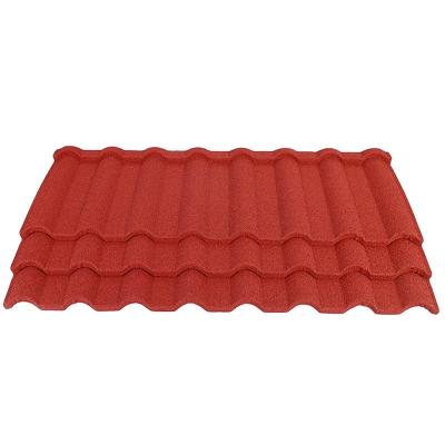 China China Supplier Modern Roof Tile Roofing Sheet Stone Color Coated Metal Roof Tiles for sale