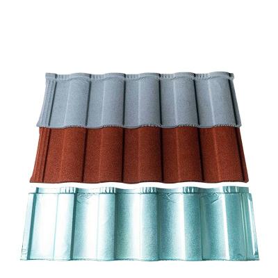 China Hot Selling High Corrosion Resistance Heat Resistance Stone Chip Coated Steel Roof Tiles House Building for sale